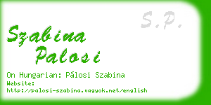szabina palosi business card